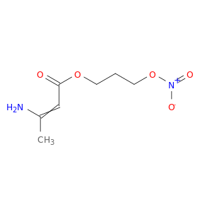 2-Butenoic acid, 3-amino-, 3-(nitrooxy)propyl ester
