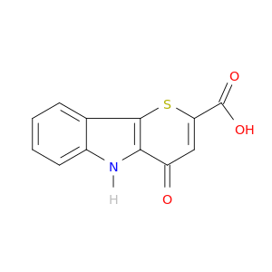 thiopyrano[3,2-b]indole-2-carboxylic acid, 4,5-dihydro-4-oxo-