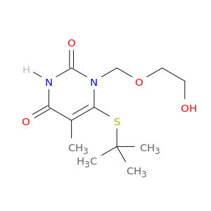 2,4(1H,3H)-PYRIMIDINEDIONE, 6-[(1,1-DIMETHYLETHYL)THIO]-1-[(2-HYDROXYETHOXY)METHYL]-5-METHYL-