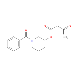 Butanoic acid, 3-oxo-, 1-benzoyl-3-piperidinyl ester