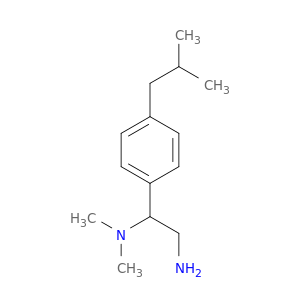 {2-amino-1-[4-(2-methylpropyl)phenyl]ethyl}dimethylamine