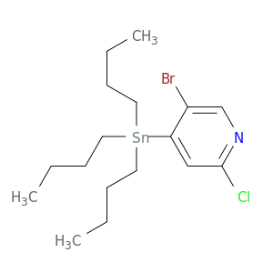 Pyridine, 5-bromo-2-chloro-4-(tributylstannyl)-