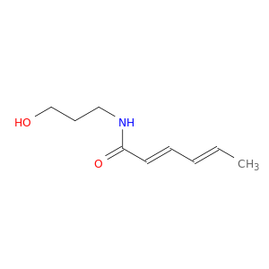 2,4-Hexadienamide, N-(3-hydroxypropyl)-, (E,E)-