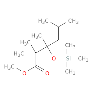 Hexanoic acid, 2,2,3,5-tetramethyl-3-[(trimethylsilyl)oxy]-, methyl ester