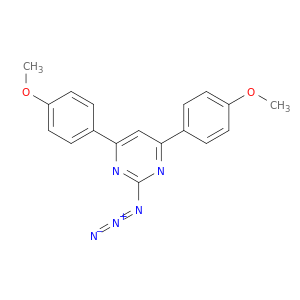 Pyrimidine, 2-azido-4,6-bis(4-methoxyphenyl)-