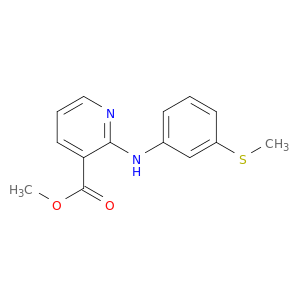 3-Pyridinecarboxylic acid, 2-[[3-(methylthio)phenyl]amino]-, methyl ester