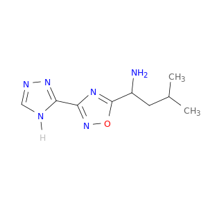 3-Methyl-1-[3-(4H-1,2,4-triazol-3-yl)-1,2,4-oxadiazol-5-yl]butan-1-amine