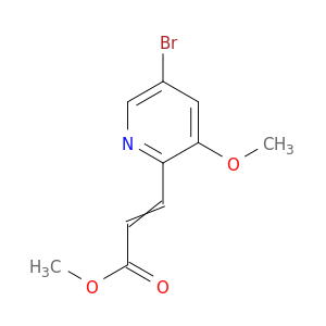 3-(5-溴-3-甲氧基吡啶-2-基)丙烯酸甲酯