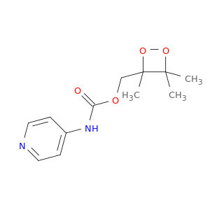Carbamic acid,4-pyridinyl-, (3,4,4-trimethyl-1,2-dioxetan-3-yl)methyl ester (9CI)