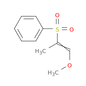 Benzene, [(2-methoxy-1-methylethenyl)sulfonyl]-