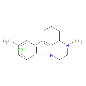 3,8-dimethyl-2,3,3a,4,5,6-hexahydro-1h-pyrazino[3,2,1-jk]carbazole hydrochloride(1:1)