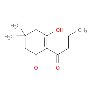 2-Cyclohexen-1-one, 3-hydroxy-5,5-dimethyl-2-(1-oxobutyl)-