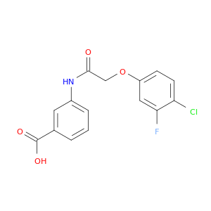 Benzoic acid, 3-[[(4-chloro-3-fluorophenoxy)acetyl]amino]-