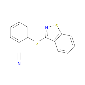 BENZONITRILE, 2-(1,2-BENZISOTHIAZOL-3-YLTHIO)-