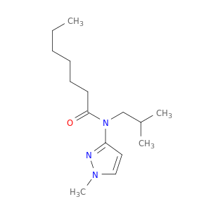 N-(2-甲基丙基)-N-(1-甲基-1H-吡唑-3-基)庚酰胺