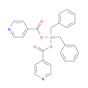 Pyridine, 4,4'-[[bis(phenylmethyl)stannylene]bis(oxycarbonyl)]bis-