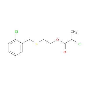 Propanoic acid, 2-chloro-, 2-[[(2-chlorophenyl)methyl]thio]ethyl ester
