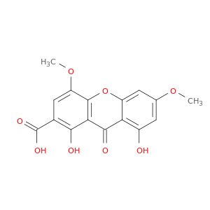 9H-Xanthene-2-carboxylicacid, 1,8-dihydroxy-4,6-dimethoxy-9-oxo-