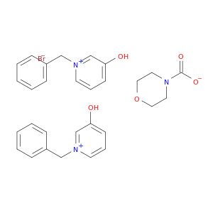 Pyridinium,3-[(4-morpholinylcarbonyl)oxy]-1-(phenylmethyl)-, bromide (1:1)