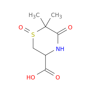 3-Thiomorpholinecarboxylic acid, 6,6-dimethyl-5-oxo-, 1-oxide