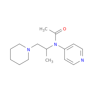 Acetamide,N-[1-methyl-2-(1-piperidinyl)ethyl]-N-4-pyridinyl-