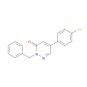 3(2H)-Pyridazinone, 5-(4-chlorophenyl)-2-(phenylmethyl)-