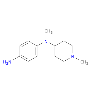 1-N-methyl-1-N-(1-methylpiperidin-4-yl)benzene-1,4-diamine