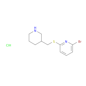 2-溴-6-(哌啶-3-基甲基硫基)-吡啶盐酸盐