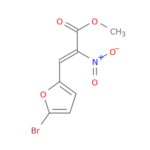 2-Propenoic acid, 3-(5-bromo-2-furanyl)-2-nitro-, methyl ester, (Z)-