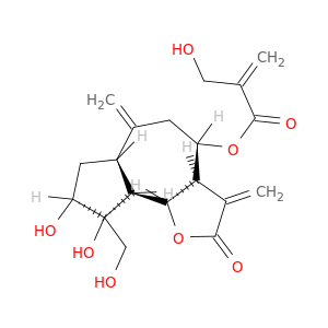 (3ar,4s,6ar,8s,9r,9as,9bs)-8,9-dihydroxy-9-(hydroxymethyl)-3,6-dimethylidene-2-oxododecahydroazuleno[4,5-b]furan-4-yl 2-(hydroxymethyl)prop-2-enoate