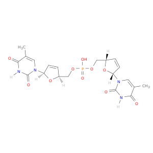 Thymidine,2',3'-didehydro-3'-deoxythymidylyl-(5'&reg;5')-2',3'-didehydro-3'-deoxy- (9CI)