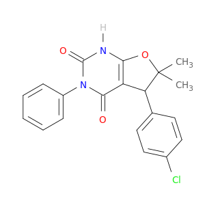 5-(4-chlorophenyl)-6,6-dimethyl-3-phenyl-5,6-dihydrofuro[2,3-d]pyrimidine-2,4(1h,3h)-dione