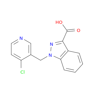 1H-Indazole-3-carboxylic acid, 1-[(4-chloro-3-pyridinyl)methyl]-