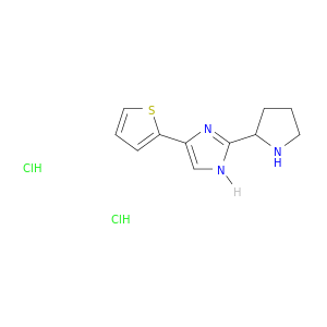 2-(pyrrolidin-2-yl)-4-(thiophen-2-yl)-1H-imidazole dihydrochloride