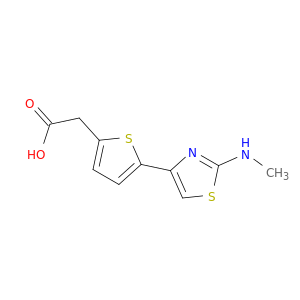2-{5-[2-(methylamino)-1,3-thiazol-4-yl]thiophen-2-yl}acetic acid