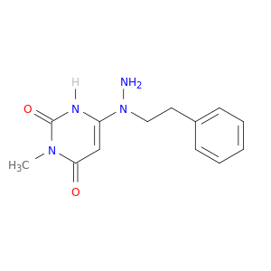 3-甲基-6-[1-(2-苯基乙基)肼]-2,4(1H,3H)-吡啶二氧化嘧啶