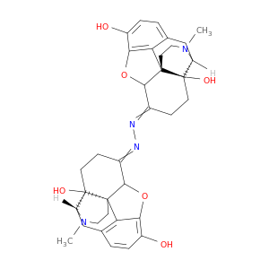 Morphinan-6-one,4,5-epoxy-3,14-dihydroxy-17-methyl-, [(5a)-4,5-epoxy-3,14-dihydroxy-17-methylmorphinan-6-ylidene]hydrazone,(5a)- (9CI)