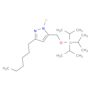 1H-Pyrazole, 3-hexyl-5-[[[tris(1-methylethyl)silyl]oxy]methyl]-
