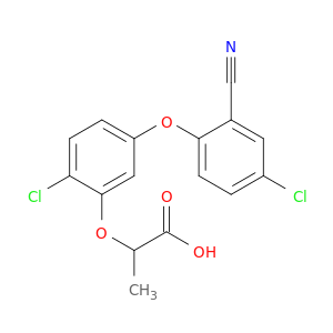 Propanoic acid, 2-[2-chloro-5-(4-chloro-2-cyanophenoxy)phenoxy]-