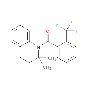 Quinoline, 1,2,3,4-tetrahydro-2,2-dimethyl-1-[2-(trifluoromethyl)benzoyl]-