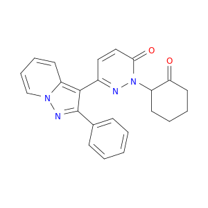 3(2H)-PYRIDAZINONE, 2-(2-OXOCYCLOHEXYL)-6-(2-PHENYLPYRAZOLO[1,5-A]PYRIDIN-3-YL)-