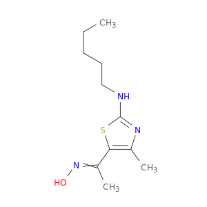 Ethanone, 1-[4-methyl-2-(pentylamino)-5-thiazolyl]-, oxime