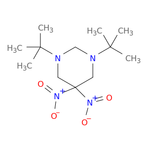 Pyrimidine, 1,3-bis(1,1-dimethylethyl)hexahydro-5,5-dinitro-
