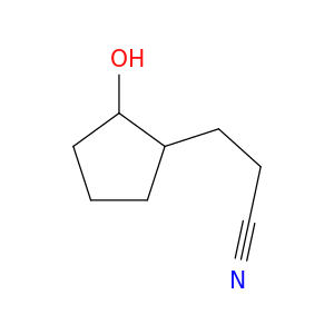 Cyclopentanepropanenitrile, 2-hydroxy-