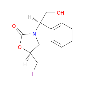 2-Oxazolidinone, 3-[(1R)-2-hydroxy-1-phenylethyl]-5-(iodomethyl)-, (5S)-