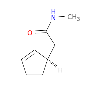 2-Cyclopentene-1-acetamide, N-methyl-, (R)-