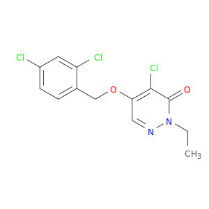 3(2H)-Pyridazinone, 4-chloro-5-[(2,4-dichlorophenyl)methoxy]-2-ethyl-