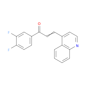 2-Propen-1-one, 1-(3,4-difluorophenyl)-3-(4-quinolinyl)-