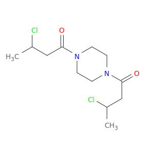 Piperazine,1,4-bis(3-chloro-1-oxobutyl)- (9CI)