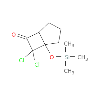 BICYCLO[3.2.0]HEPTAN-6-ONE, 7,7-DICHLORO-1-[(TRIMETHYLSILYL)OXY]-